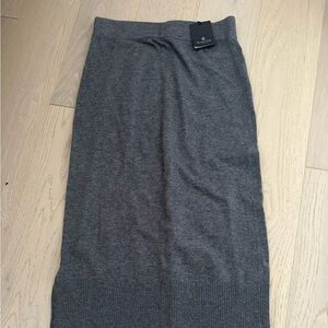Massimo Dutti Charcoal Pencil Skirt